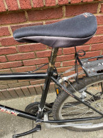 Diamond Back Outlook BMX bike with rack and helmet