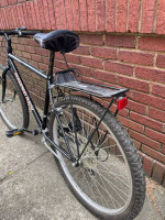 Diamond Back Outlook BMX bike with rack and helmet