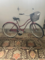 26" Upland Beach Cruiser Bike Nice, w/Basket/Fenders