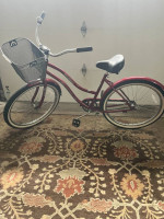 26" Upland Beach Cruiser Bike Nice, w/Basket/Fenders