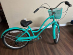 [Price Firm] Woman's Commute Bicycle 26" with Basket 7-speed twist shi