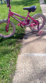 16 inch girls magna with training wheels works excellent
