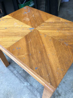 Lane wood wooden table coffee accent dining