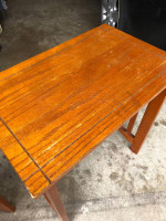 Two 2 pair nested tables table wood wooden