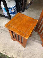 Two 2 pair nested tables table wood wooden