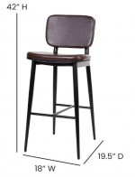 Faux Leather Bar Stools (2) (NEW) + Bar Table - NEW