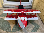 Morgan Ace Flyer Biplane Foot to Floor kid's Ride on propeller spins