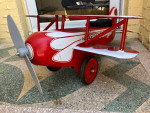 Morgan Ace Flyer Biplane Foot to Floor kid's Ride on propeller spins