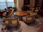 Mid century round table with chairs from fort lauderdale circ 1950’s