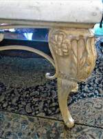 Vintage Console Faux Stone top Table-Naples