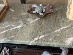 Wrought Iron & Marble Buffet Table-Naples