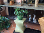 Wrought Iron & Marble Buffet Table-Naples