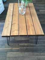 Two Rustic farmhouse coffee table