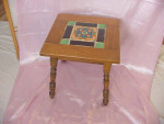 ANTIQUE CALIF TILE TOP MISSION ARTS CRAFTS VINTAGE SIDE TABLE CATALINA