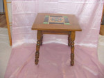 ANTIQUE CALIF TILE TOP MISSION ARTS CRAFTS VINTAGE SIDE TABLE CATALINA