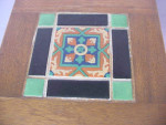 ANTIQUE CALIF TILE TOP MISSION ARTS CRAFTS VINTAGE SIDE TABLE CATALINA