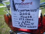 2006 HONDA VTX1300C6 & FOLDING TRAILER