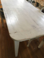 White FRENCH Farmhouse dining TABLE