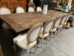 42" - 70" Rustic Coastal Dining Table - Salvaged Wood & Unique Artisan
