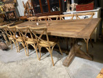 42" - 70" Rustic Coastal Dining Table - Salvaged Wood & Unique Artisan