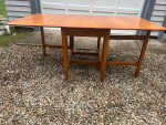 MODERN MID CENTURY DROP LEAF KITCHEN TABLE