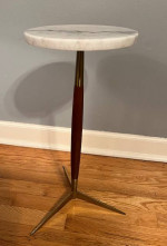 Marble-Top Cocktail Table - MCM Style