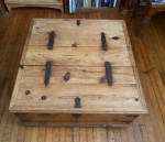 Solid Pine Coffee Table with Storage