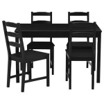 Ilea bar table wood dining set