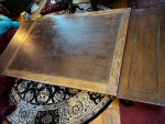 Japanese 1940s Solid Oak Wooden Dining Table