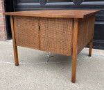 Mid century walnut end table