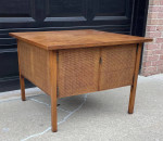 Mid century walnut end table