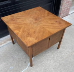 Mid century walnut end table