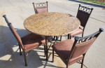 ●●●●●●●  Granite Dining Table w/ 4 Chairs  ●●●●●●
