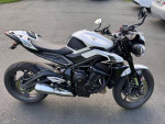 2024 Triumph Street Triple R (Crystal White)