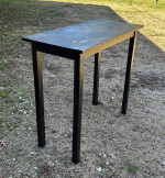 Wood Counter Height Pub Table Console Entryway