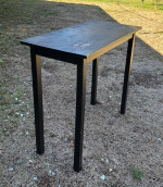 Wood Counter Height Pub Table Console Entryway