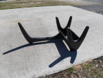 MID CENTURY BLACK COFFEE TABLE BASE ADRIAN PEARSALL STYLE