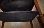 Antique Stickley Mahogany Side Table with Leather Inlay