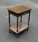 Vintage Single Drawer Night Stand Side Table