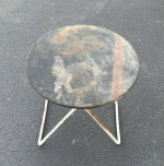 Rustic Mid Century Metal Folding Table Plant Stand