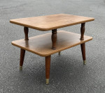 Vtg Mid Century Accent Side End Table Magazine Rack Nightstand