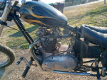 CUSTOM HARLEY / TRIUMPH CHOPPER CUSTOM FLAMES, AWESOME CHOPPER