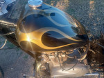 CUSTOM HARLEY / TRIUMPH CHOPPER CUSTOM FLAMES, AWESOME CHOPPER