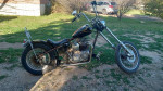 CUSTOM HARLEY / TRIUMPH CHOPPER CUSTOM FLAMES, AWESOME CHOPPER