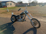 CUSTOM HARLEY / TRIUMPH CHOPPER CUSTOM FLAMES, AWESOME CHOPPER