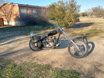 CUSTOM HARLEY / TRIUMPH CHOPPER CUSTOM FLAMES, AWESOME CHOPPER