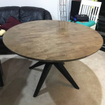 Legacy Classic Kateri Round Pedestal Table in Hazelnut Finish