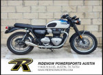 2018 Triumph Bonneville T100 Fusion White and Aegean Blue
