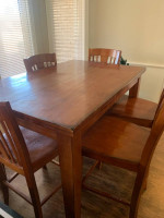 Counter height table and chairs