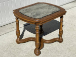 Mid-Century Thomasville END TABLE w/Mirror Top 1977 Vintage Side Table